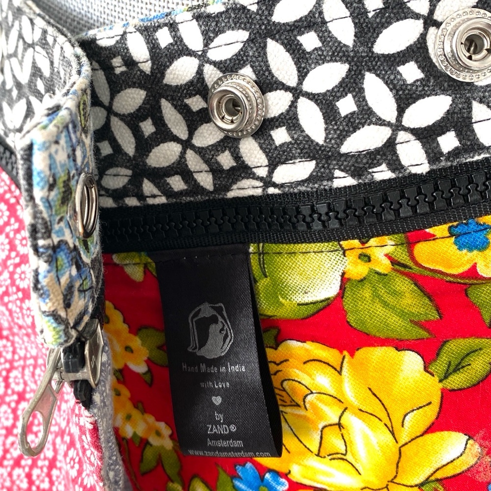 ZAND Reversible Colorful Patchwork Mini Wrap Skir… - image 11